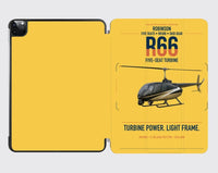 Thumbnail for Robinson R66 design on yellow ipad tablet case
