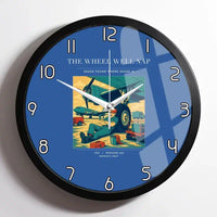 Thumbnail for VINTAGE G4267 - The Wheel Well Nap - Designed Wall Clocks design on blue framed