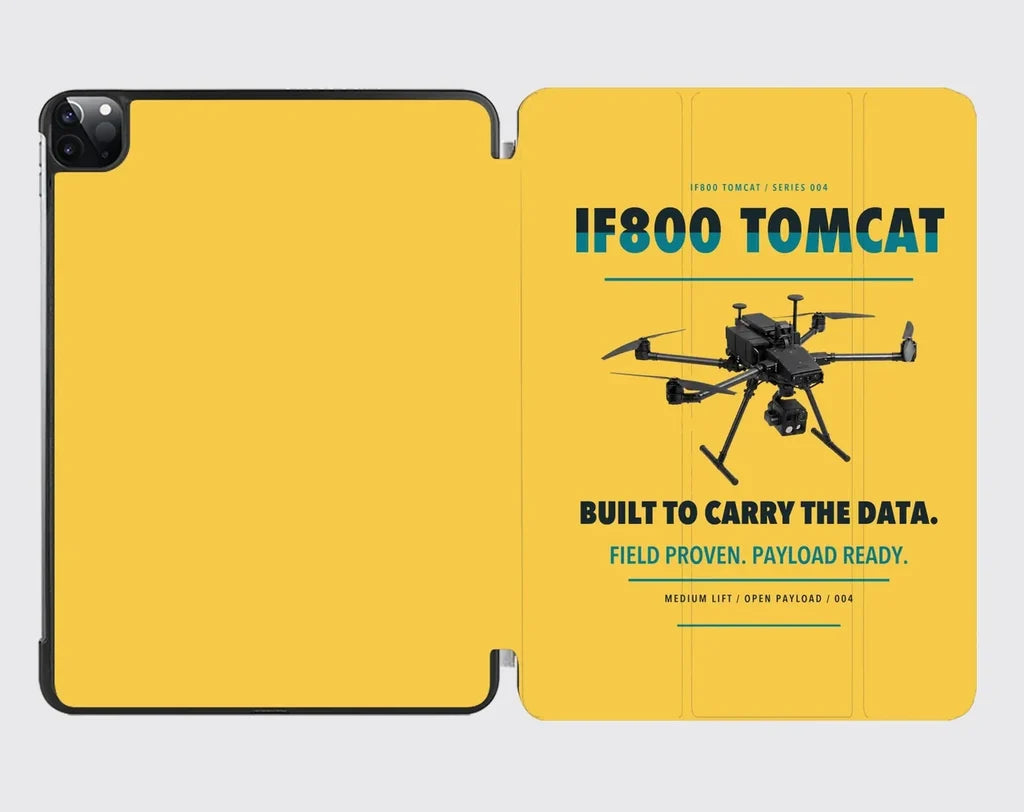 Inspired Flight IF800 Tomcat design on yellow ipad tablet case