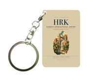 Thumbnail for Kharkiv International Airport (HRK) design on beige key chain