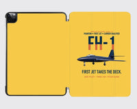 Thumbnail for FH-1 Phantom First Jet Takes the Deck design on yellow ipad tablet case