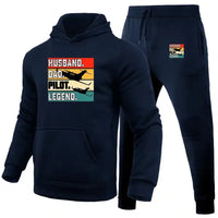Thumbnail for Husband & Dad & Pilot Hoodie - view 3