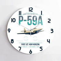 Thumbnail for P-59A Airacomet design on white no frame wall clock