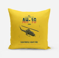 Thumbnail for Bell AH-1G Cobra design on yellow pillow