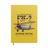 Thumbnail for F3F-2 Last Biplane First Fight design on yellow notebook