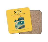 Thumbnail for Cornwall Airport Newquay (NQY) design on yellow 1 piece coaster