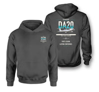 Thumbnail for Diamond DA20 design on dark gray double-side hoodie, double-side print