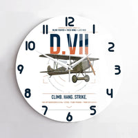Thumbnail for Fokker D.VII design on white no frame wall clock