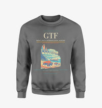 Thumbnail for Great Falls International Airport (GTF) design on gray sweatshirt