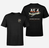 Thumbnail for Fairey Gannet AS.4 design on black t-shirt, double-side print