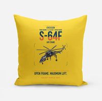 Thumbnail for Erickson S-64F Air Crane design on yellow pillow