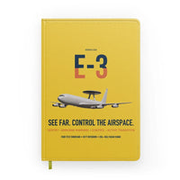 Thumbnail for E-3 Sentry AWACS design on yellow notebook