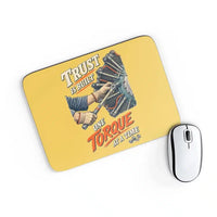 Thumbnail for Trust Is Built One Torque At A Time design on yellow rectangle mouse pad