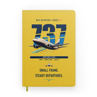 Thumbnail for Boeing 737-500 Classic design on yellow notebook
