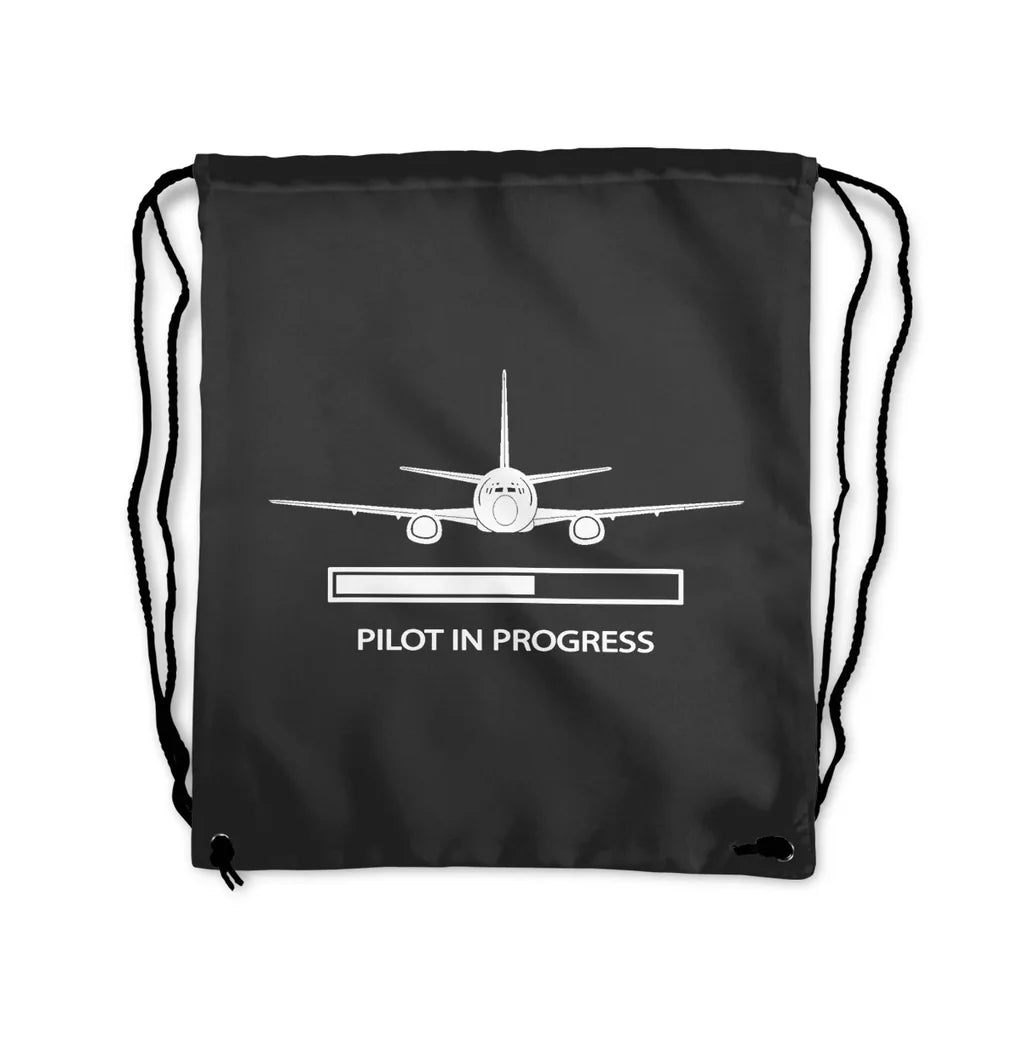 Pilot In Progress Drawstring Bag - view 3