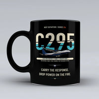 Thumbnail for C295 Firefighter Mug design on black airbus