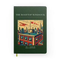 Thumbnail for VINTAGE G4312 - The Rooftop Windsock - Designed Notebooks design on darkgreen
