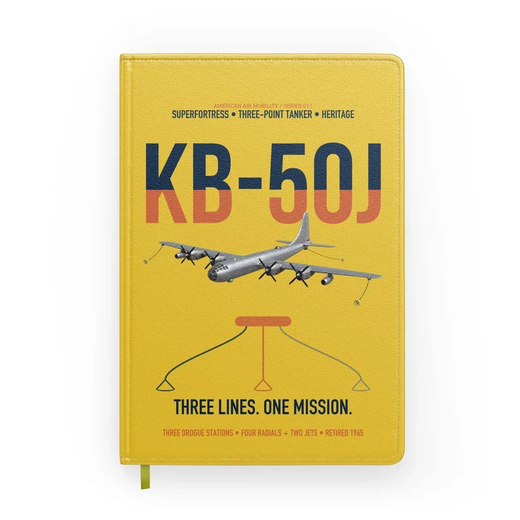 KB-50J Superfortress design on yellow notebook