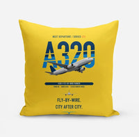 Thumbnail for Airbus A320 design on yellow pillow