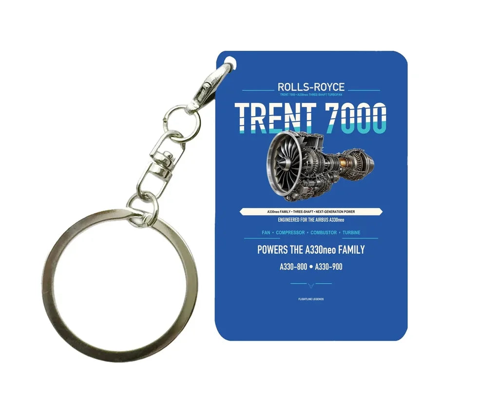 TRENT 7000 Key Chain design on blue key chain