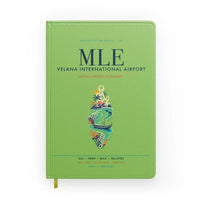 Thumbnail for Velana International Airport Malé (MLE) design on light green notebook