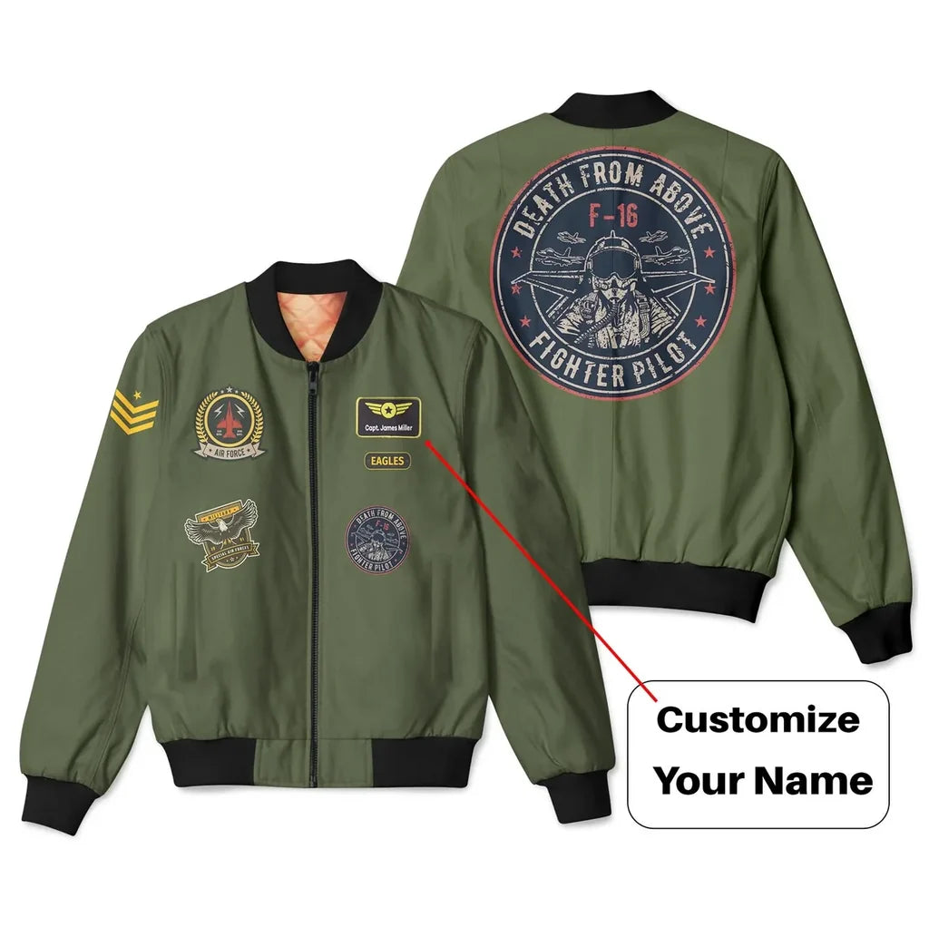 Customisable Mixed Patches Project 3D Bomber Jacket - view 3