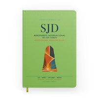 Thumbnail for Aeropuerto Internacional de Los Cabos (SJD) design on light green notebook