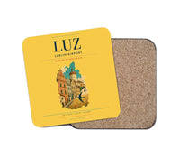 Thumbnail for Lublin Airport (LUZ) design on yellow 1 piece coaster