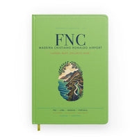 Thumbnail for Madeira Cristiano Ronaldo Airport (FNC) design on light green notebook