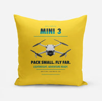 Thumbnail for DJI Mini 3 design on yellow pillow