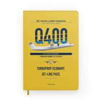 Thumbnail for De Havilland Dash 8-400 design on yellow notebook