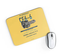 Thumbnail for CF6-6 design on yellow rectangle mouse pad