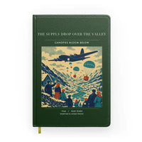 Thumbnail for VINTAGE G4512 - The Supply Drop Over The Valley - Designed Notebooks design on darkgreen