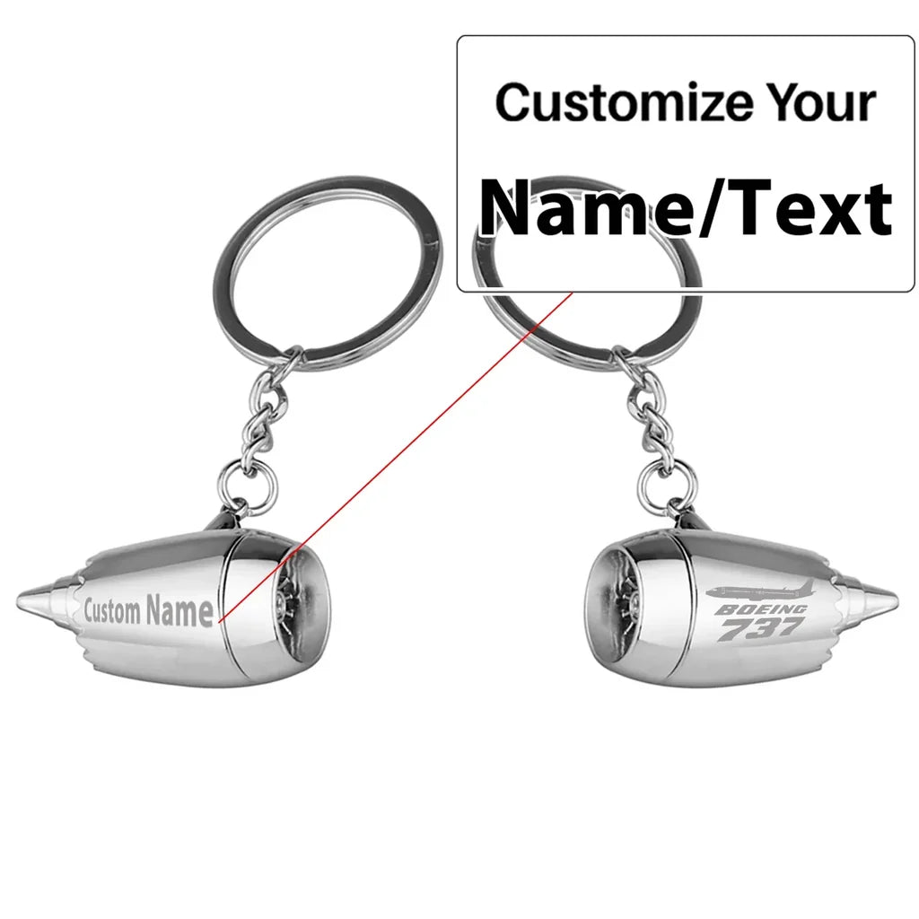 Customisable Boeing 737 Key Chain - view 3