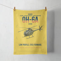 Thumbnail for Hughes OH-6A Cayuse design on yellow towel