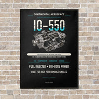Thumbnail for IO-550 vertical canvas print - framed - black background