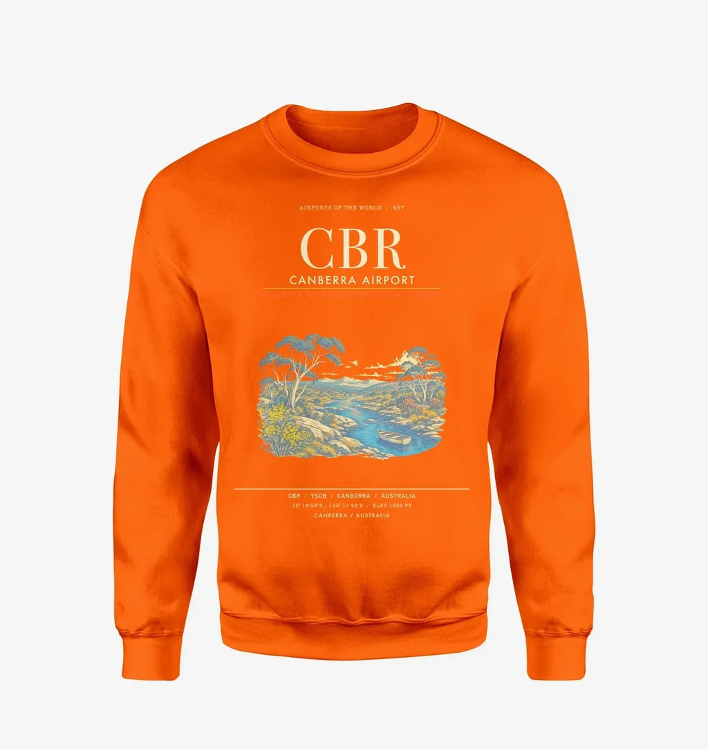 Canberra Airport CBR Sweatshirt - Orange