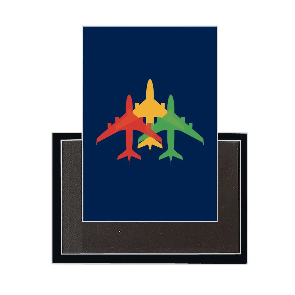 Colourful 3 Airplanes Magnet - view 3