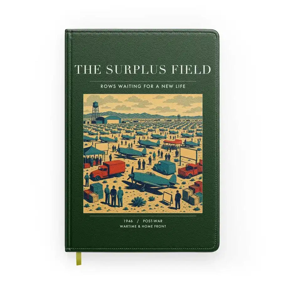 VINTAGE G4539 - The Surplus Field - Designed Notebooks design on darkgreen