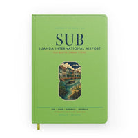 Thumbnail for Juanda International Airport Surabaya (SUB) design on light green notebook