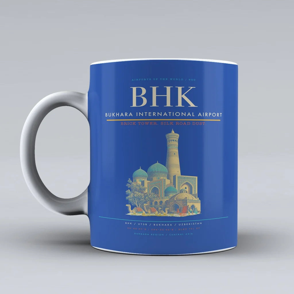 Bukhara International Airport BHK Mug - Blue