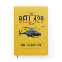 Thumbnail for Bell 429 design on yellow notebook