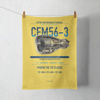Thumbnail for CFM56-3 design on yellow towel