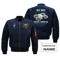 Thumbnail for DJI Neo design on blue bomber with custom name badge