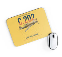 Thumbnail for Macchi C.202 Folgore design on yellow rectangle mouse pad