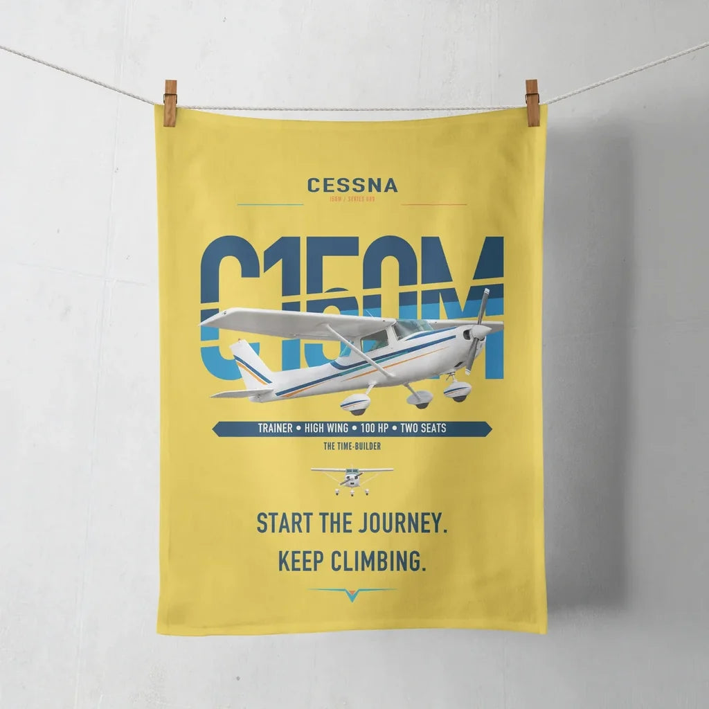 Cessna 150M design on yellow towel