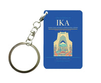Thumbnail for Tehran Imam Khomeini International Airport IKA Key Chain design on blue key chain