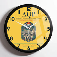 Thumbnail for Rodriguez Ballon International Airport AQP Wall-Clock Framed - Yellow