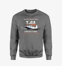 Thumbnail for T-6A Texan II Train The Next Generation design on gray sweatshirt