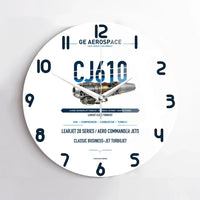 Thumbnail for CJ610 design on white no frame wall clock